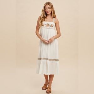 Isla Bonita Babydoll Midi Dress